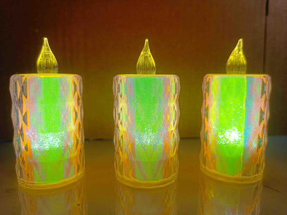 3 Pc Flameless and Smokeless LED Candle